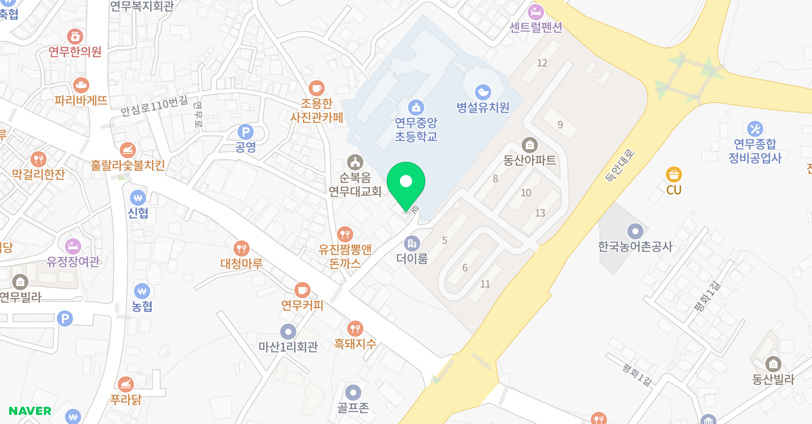 GGE 신연무 학원 위치