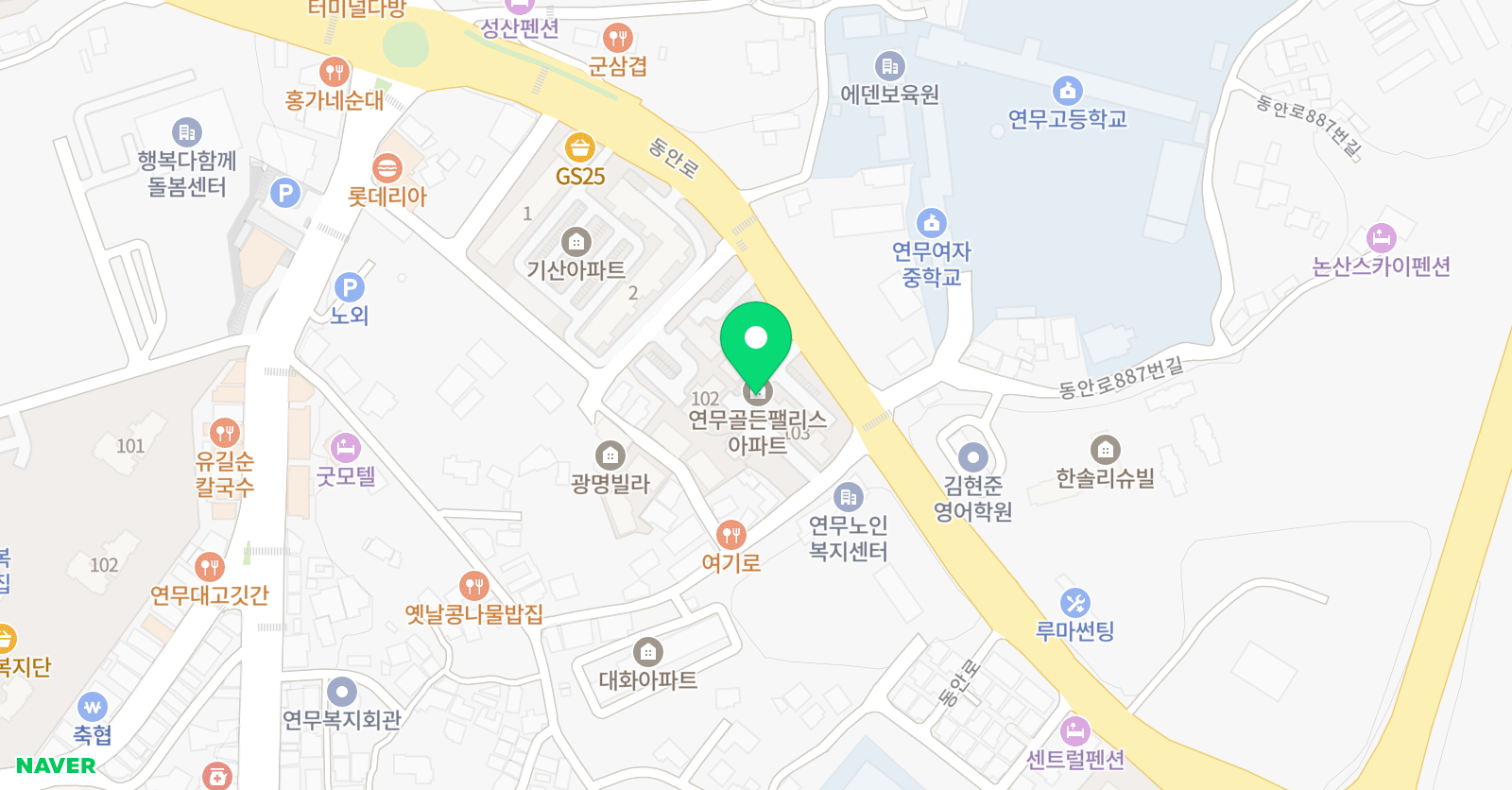 햇살 수학공부방 위치