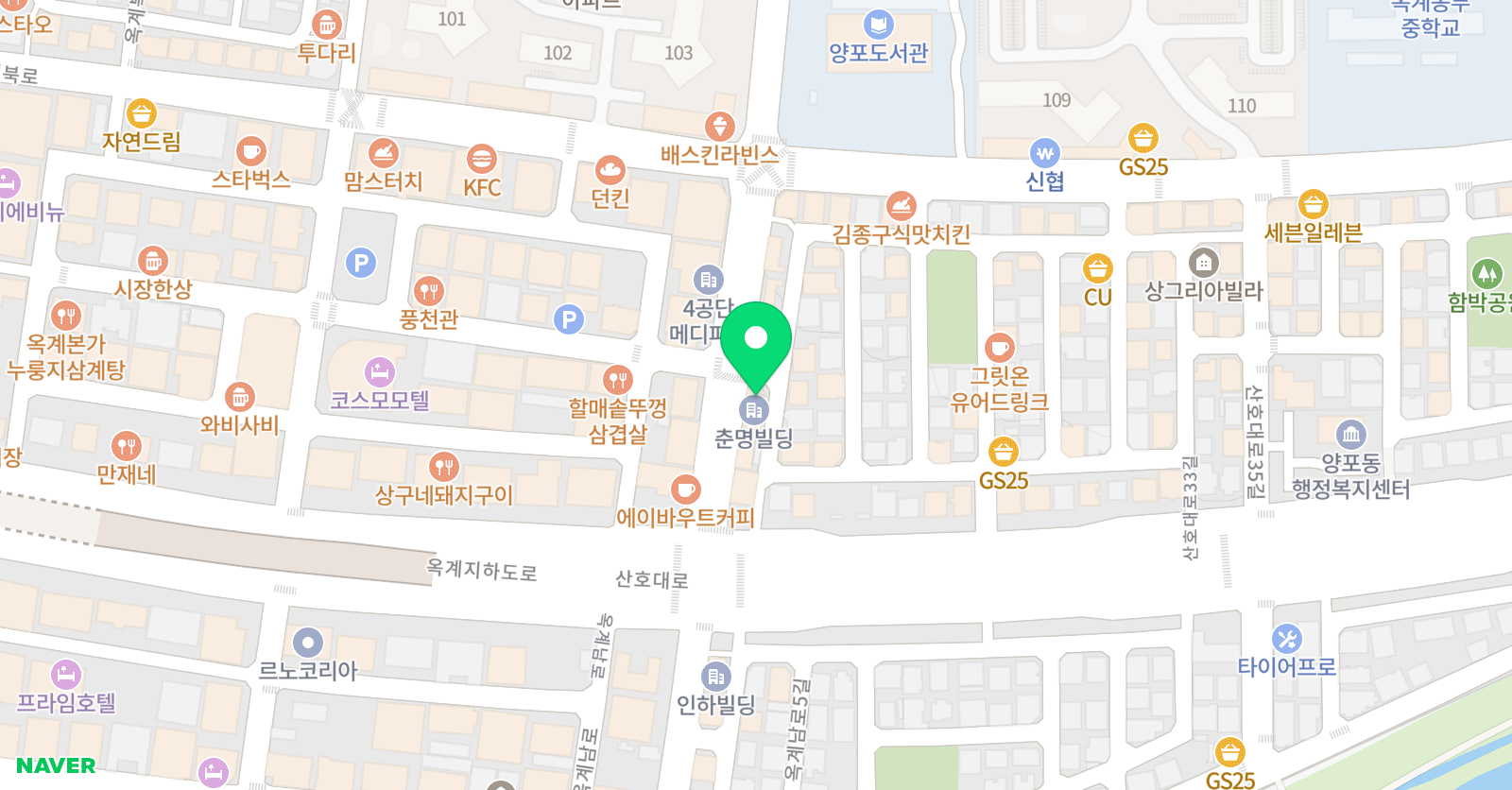 더블유 수학과학학원 위치