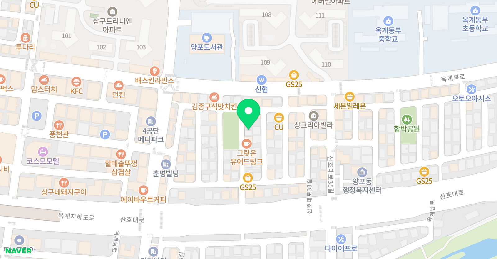 캉가잉글리쉬 위치