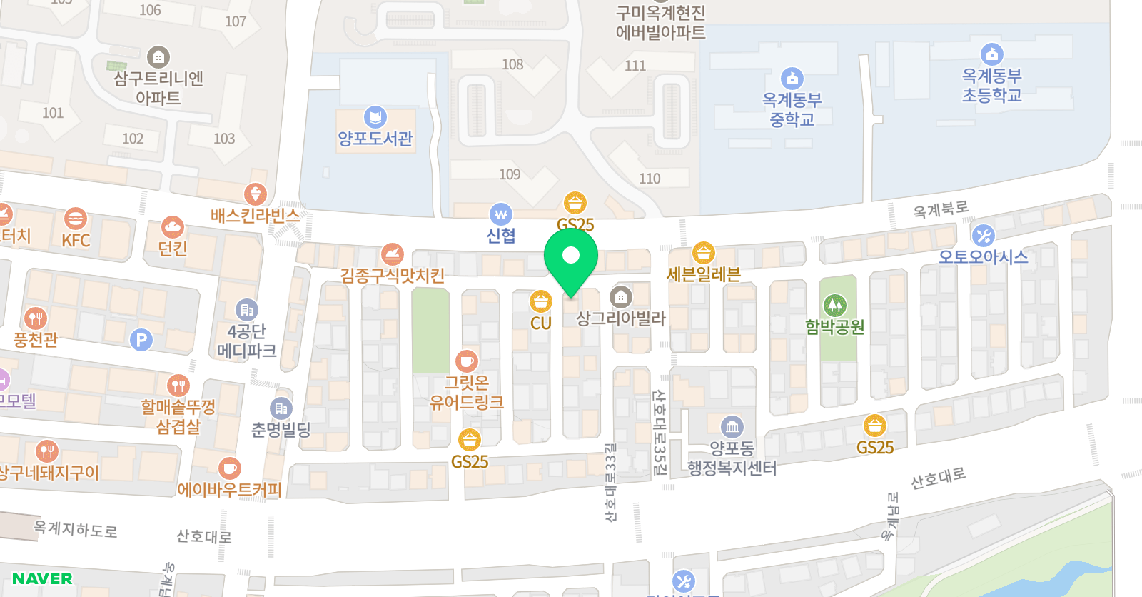 수학의정석 학원 위치