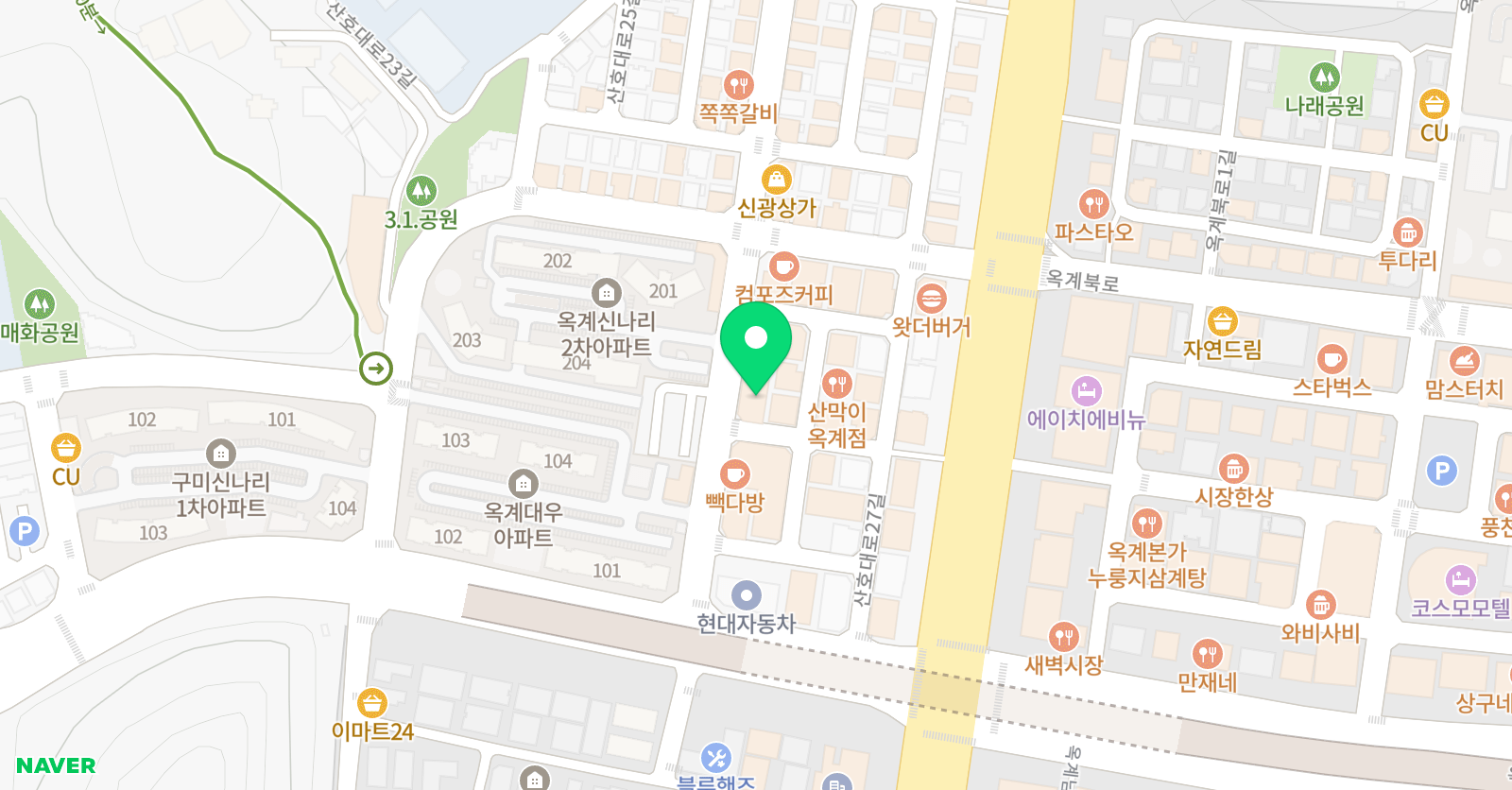 oeg 학원 위치