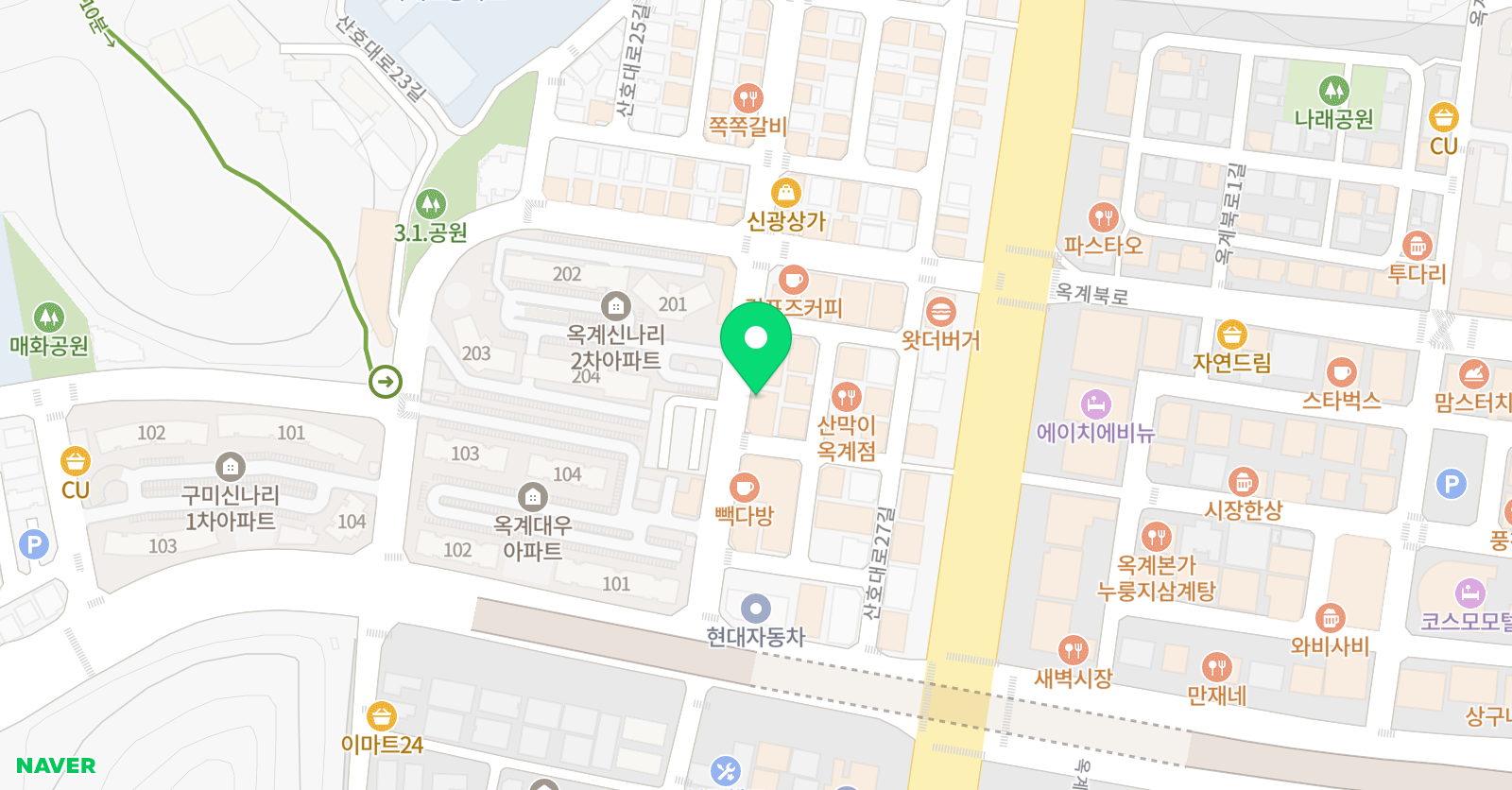 아이탑 태권도 위치