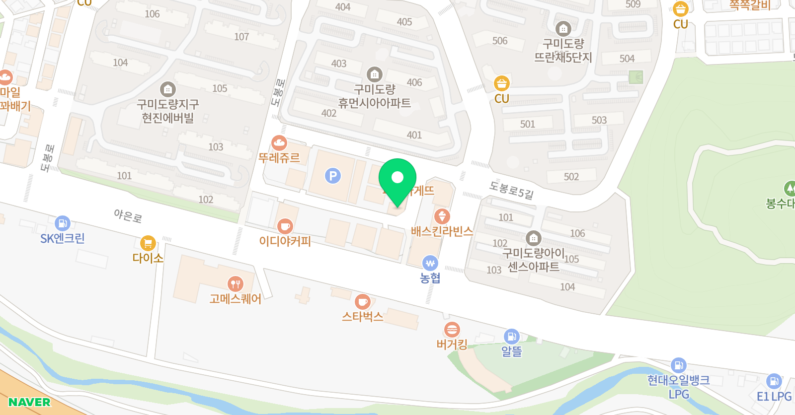 소리마을 음악학원 위치
