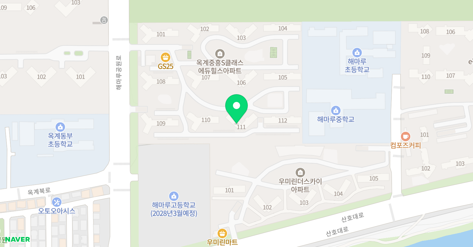 기탄 사고력교실 옥계해마루점 위치