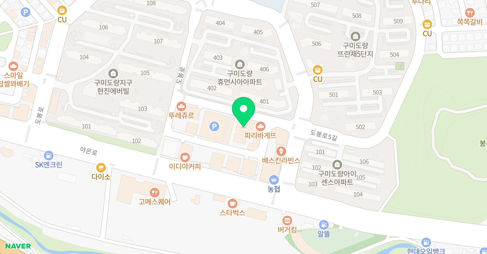 뮤엠 영어 영어교습소 도봉점 위치