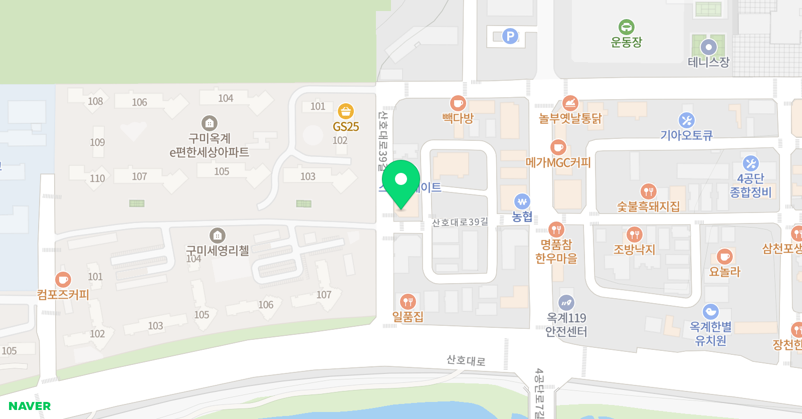 능률주니어랩 옥계 영어학원 위치