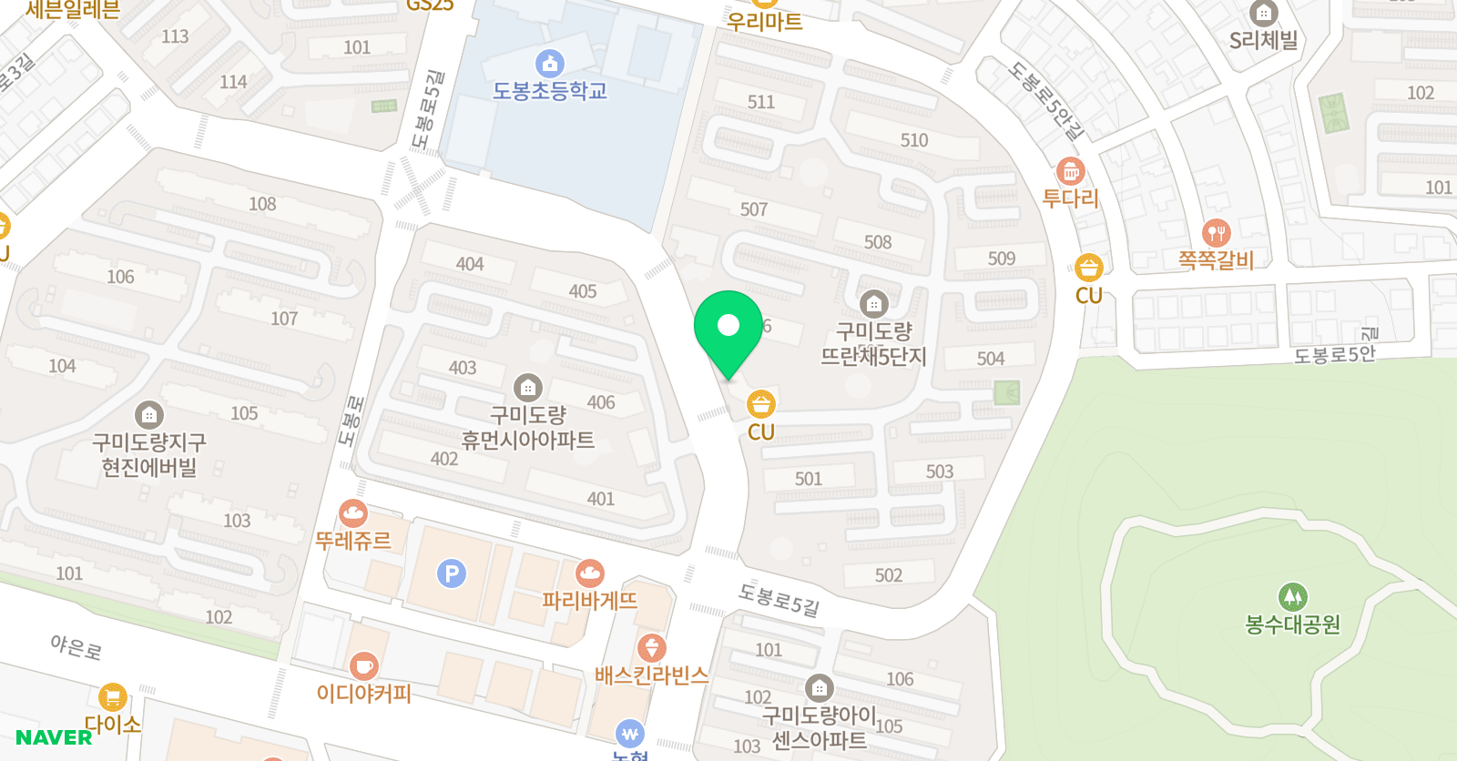 한솔플라톤독서토론논술 도량5주공교실 위치