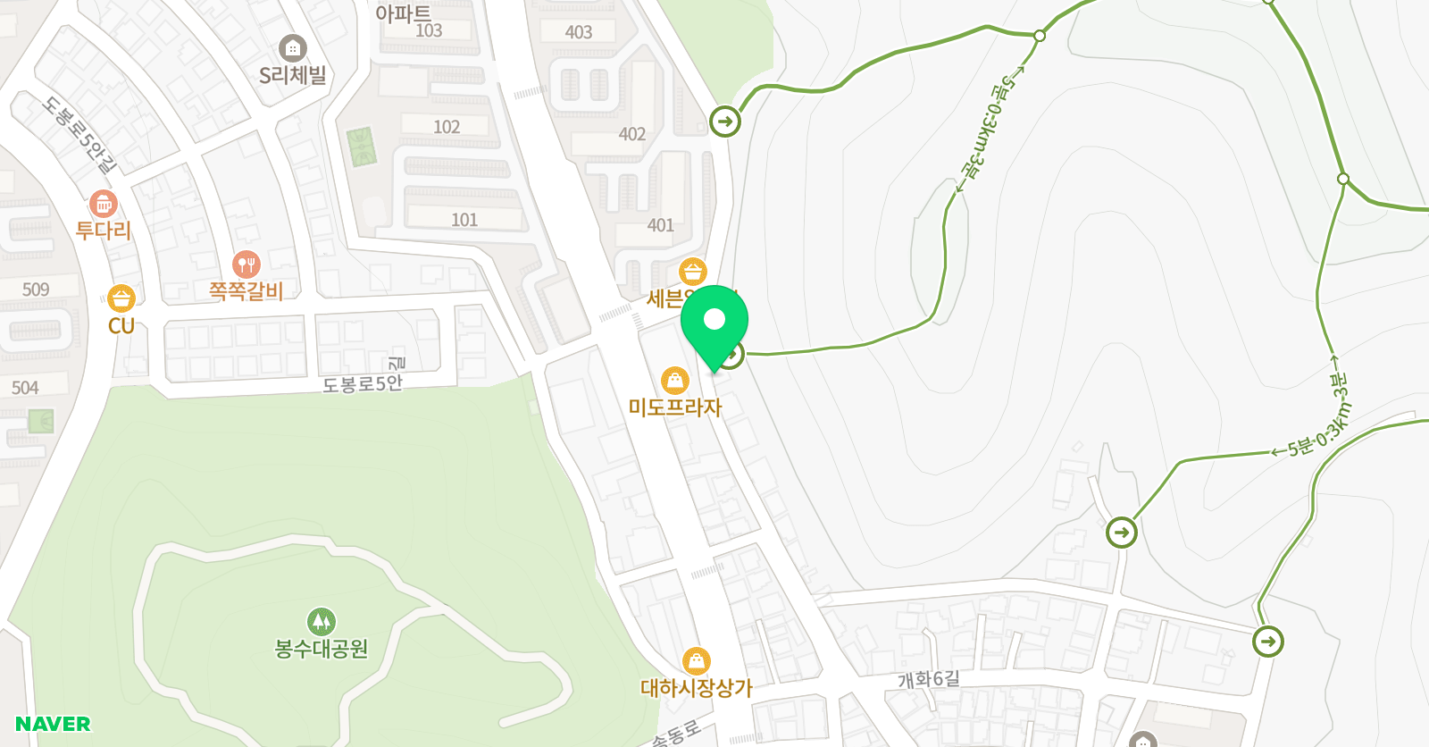 배움나무 학원 위치