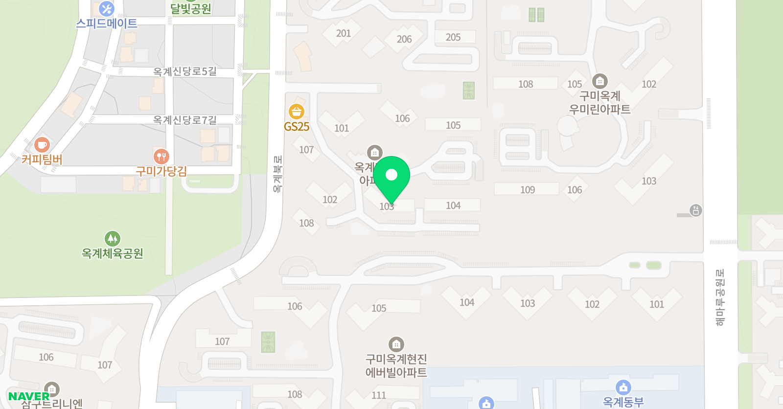 기탄 사고력교실 옥계더힐점 위치
