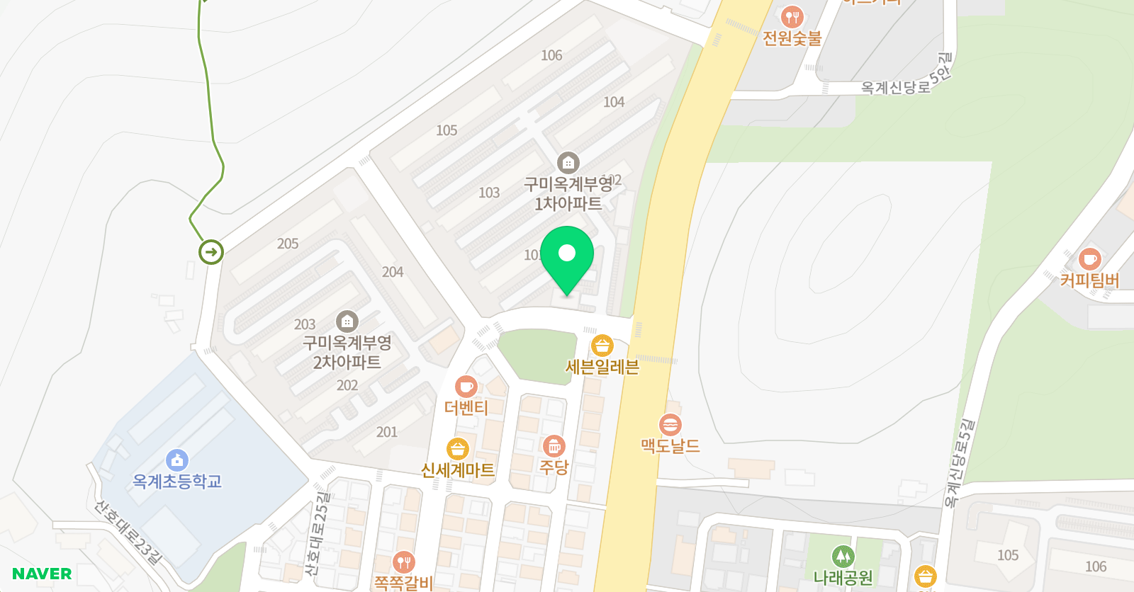 바로새김 태권도장 위치