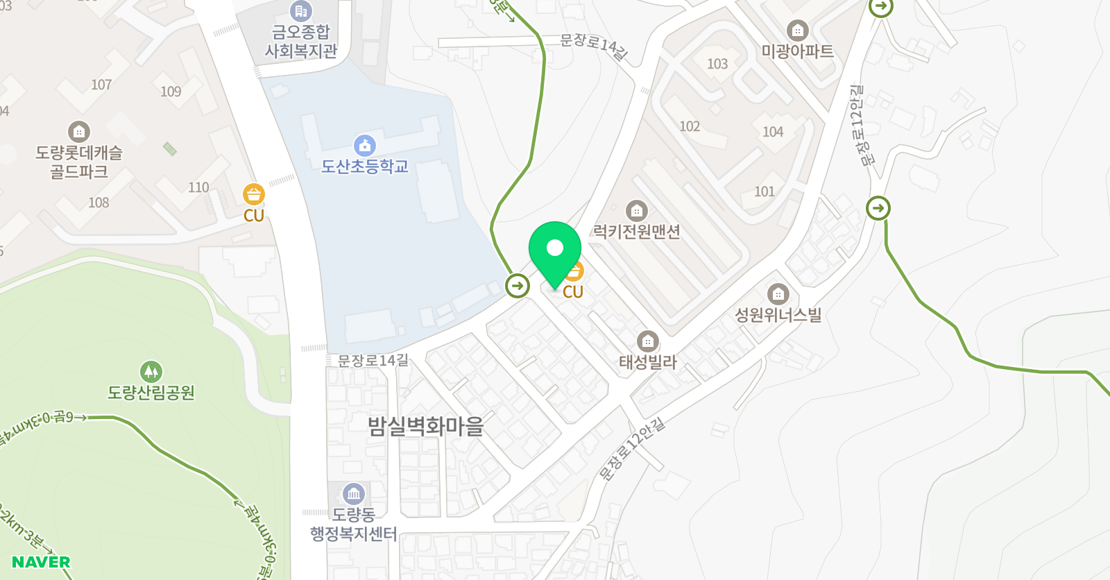 소리숲 음악 위치