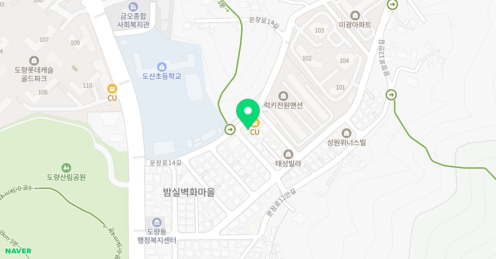 잉글리시아이 영어 구미도량점 위치