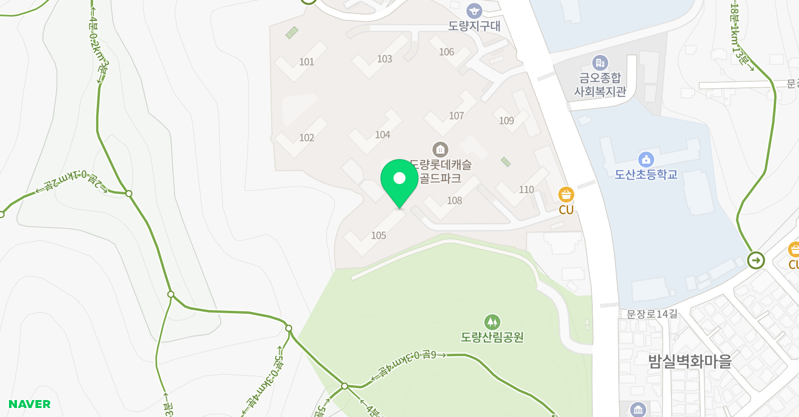 아소비 구미 도량롯데캐슬점 위치