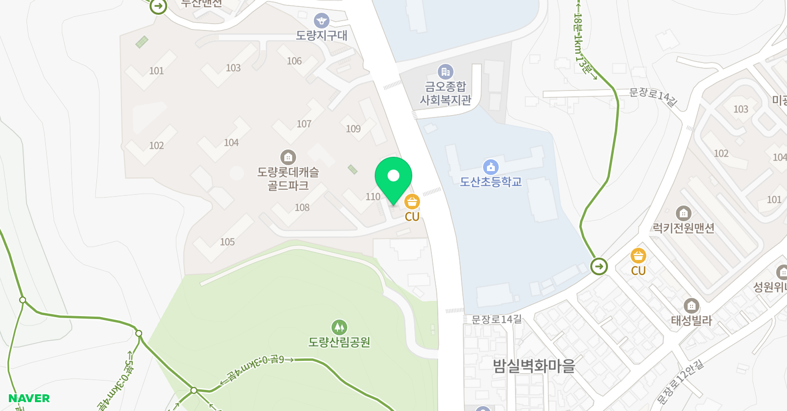 계명대 도복사랑 태권도 위치