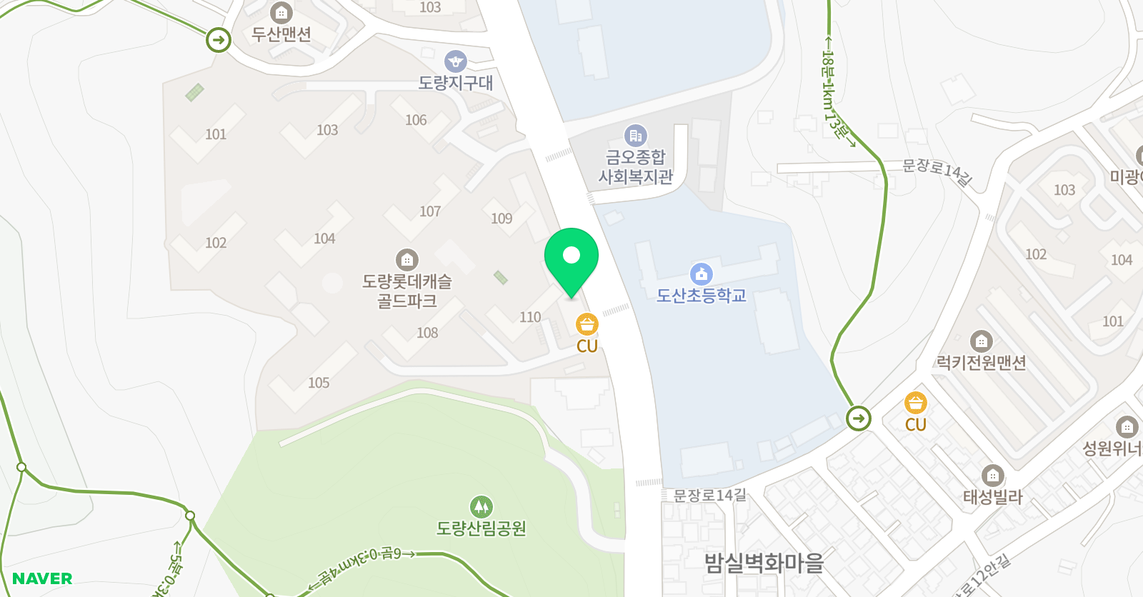 링키 영어 도량롯데캐슬교습소 위치
