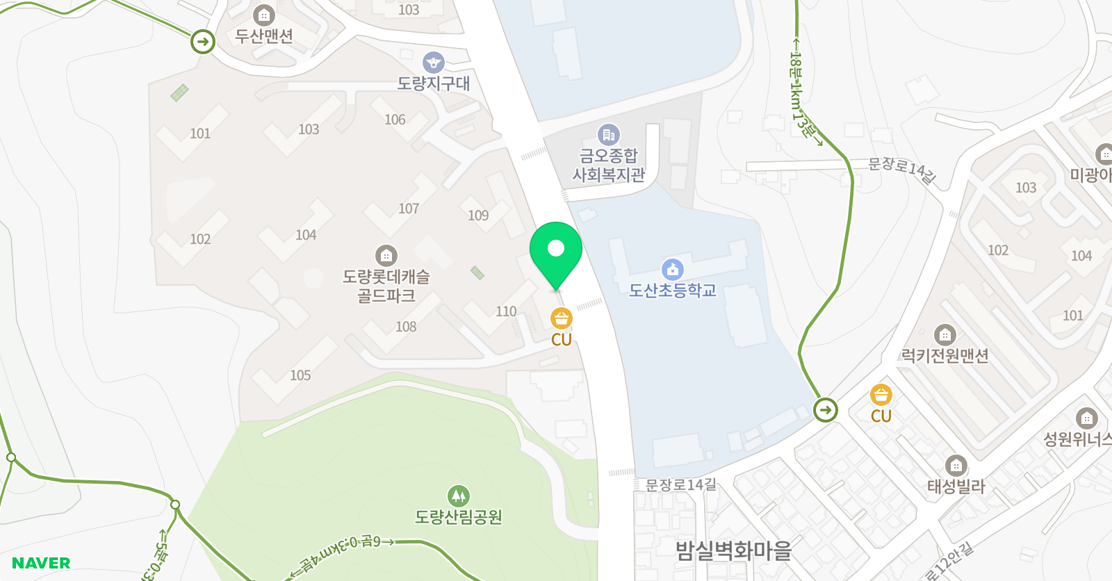 상상 더함 미술학원 위치