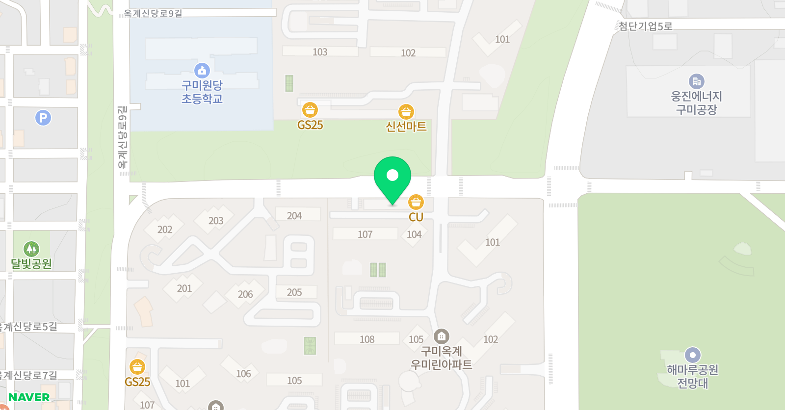 MTA 태권도 옥계동점 위치