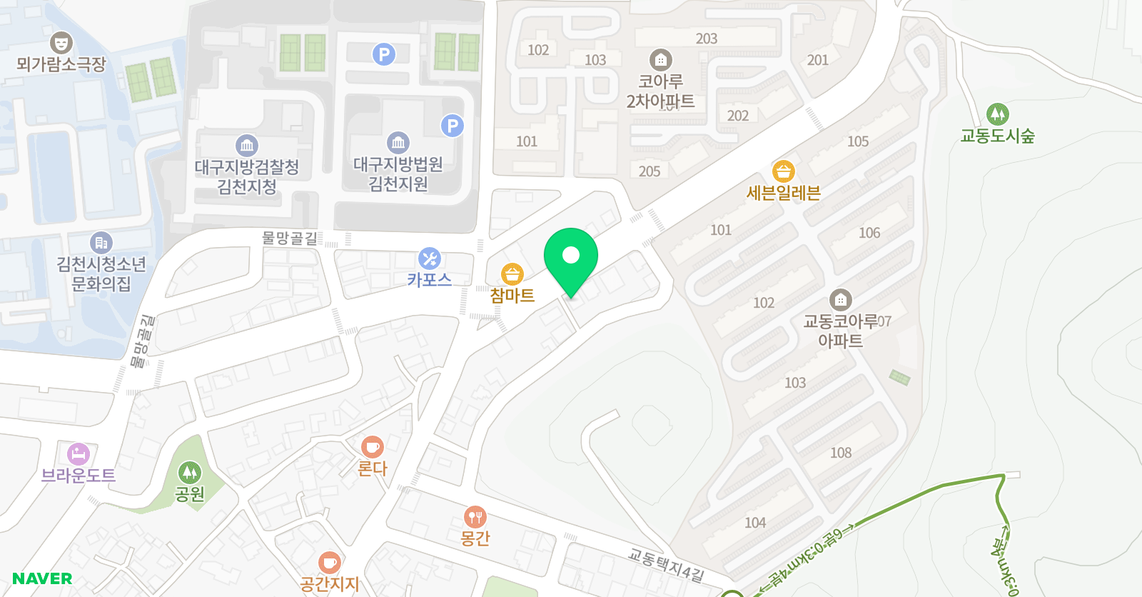 쎈수학러닝센터 교동드림교습소 위치