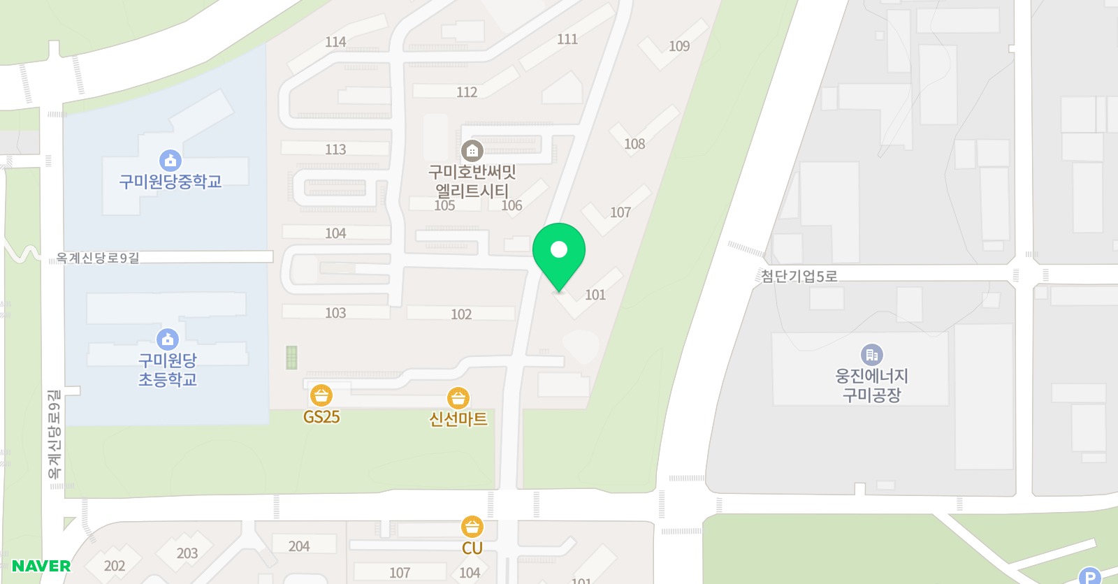 뮤엠영어 호반베르디움NEST 위치