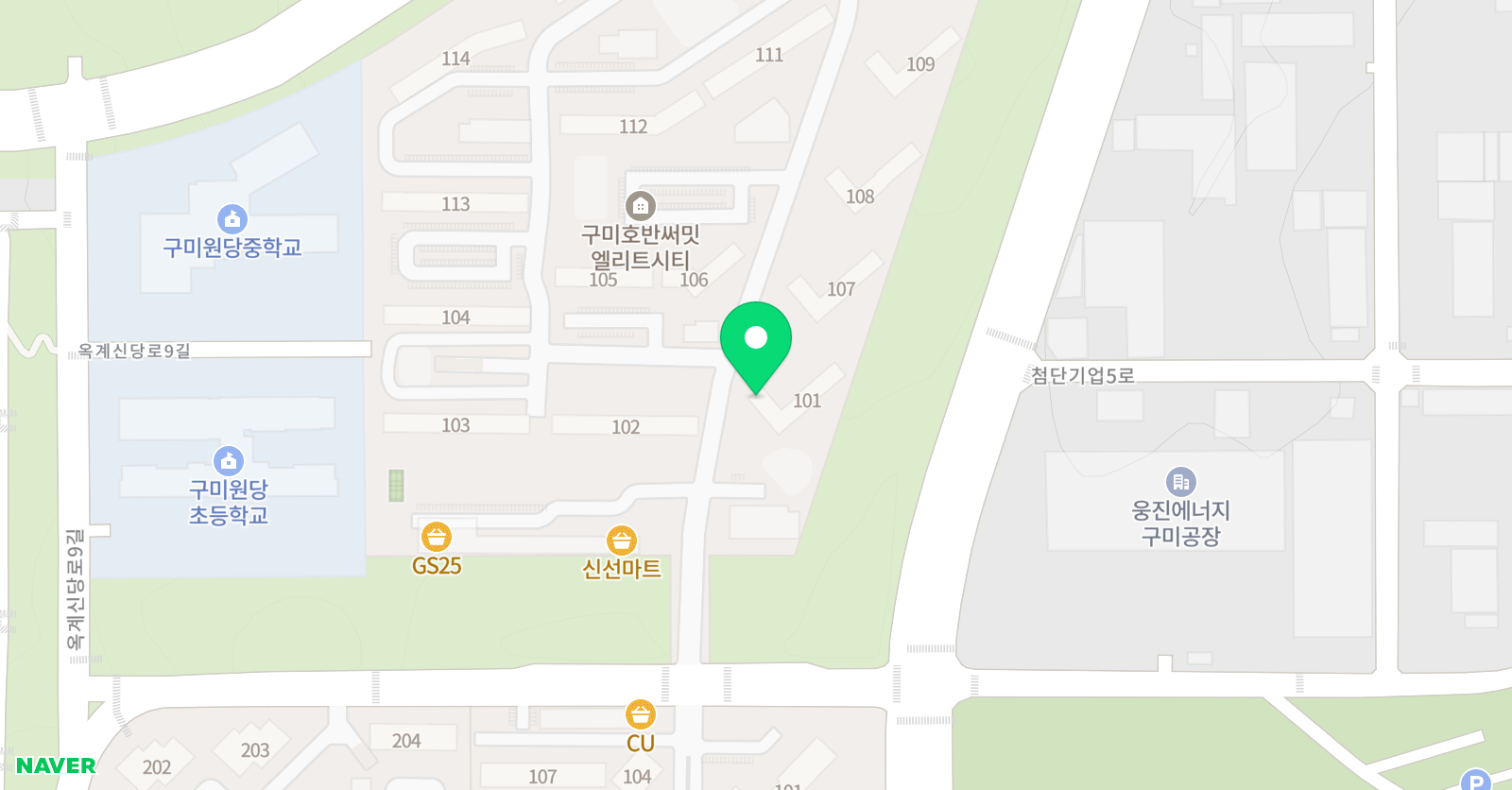 스마트해법 수학 구미산동호반점 위치