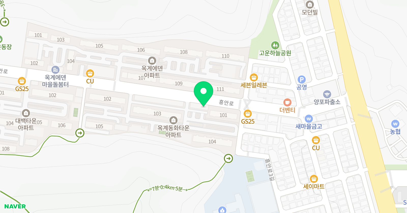 동문 학원 위치