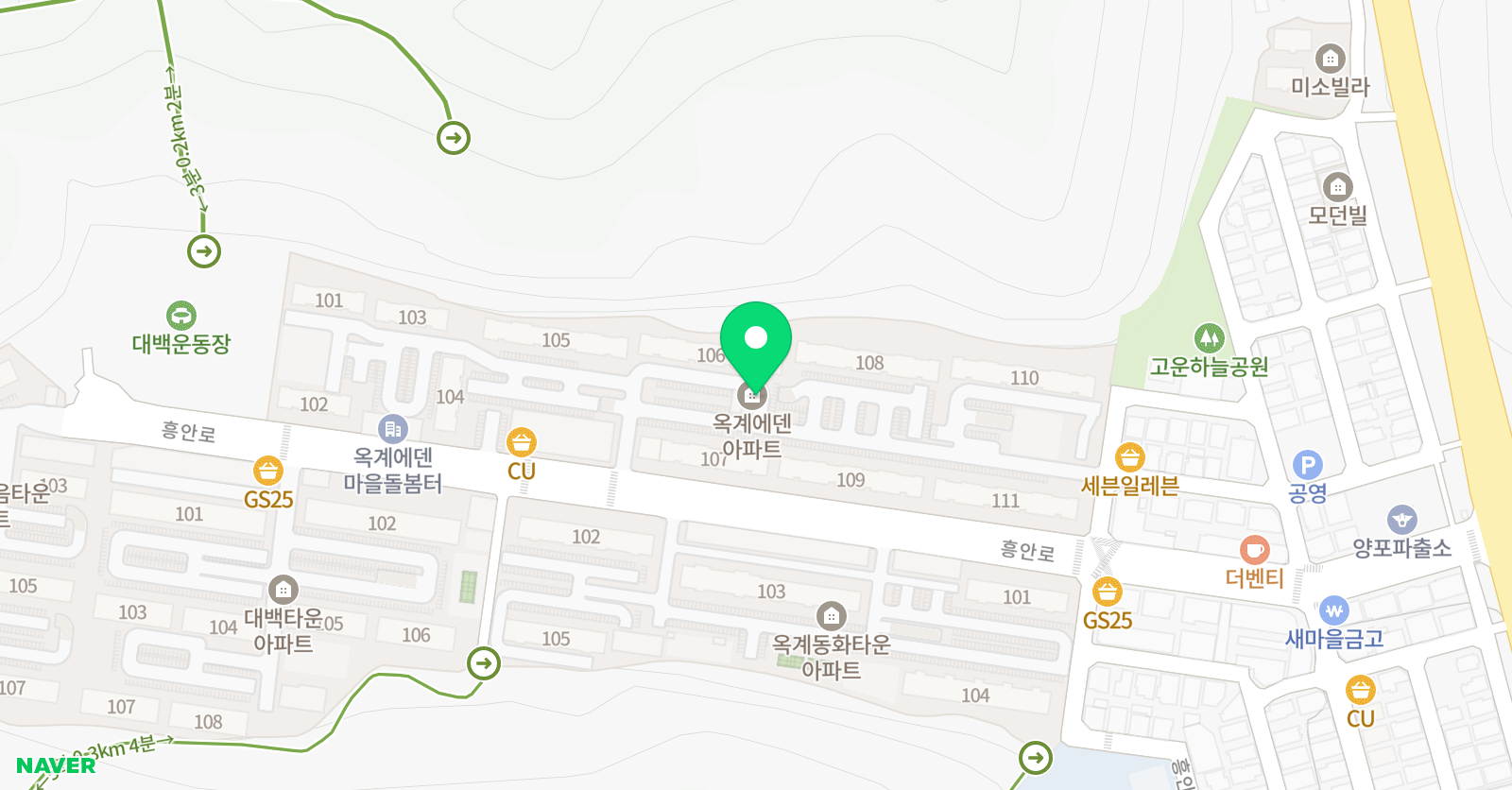 아소비 구미옥계에덴점 위치