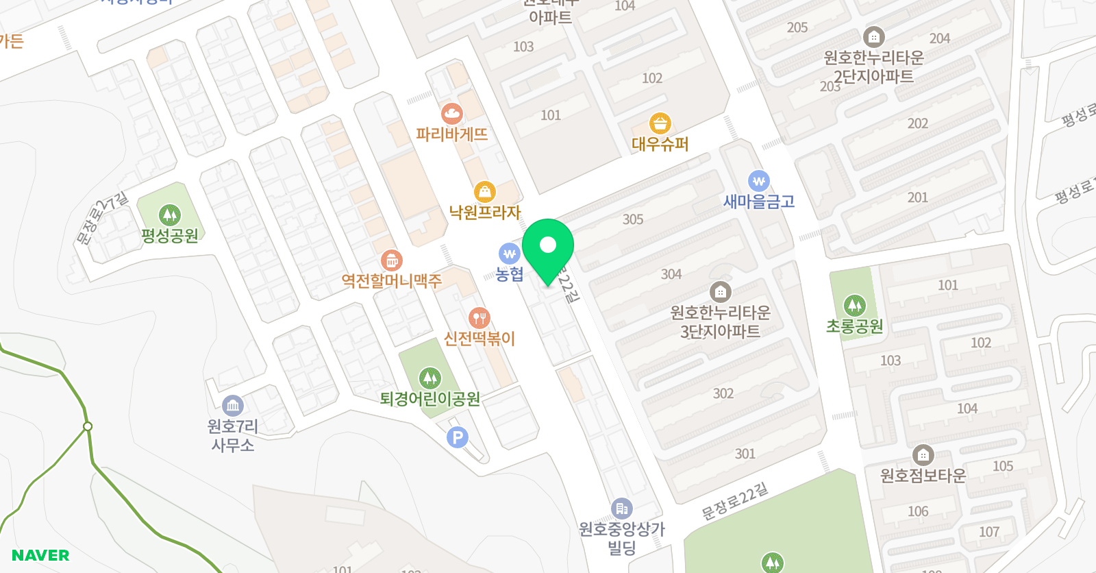 칸 영어학원 위치
