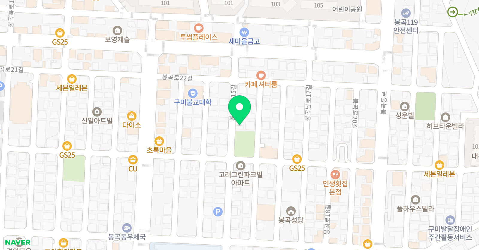 한우리 독서토론논술 선주홈클럽 위치