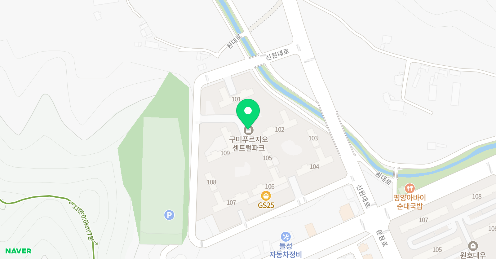 기탄사고력교실 원호푸르지오센트럴점 위치