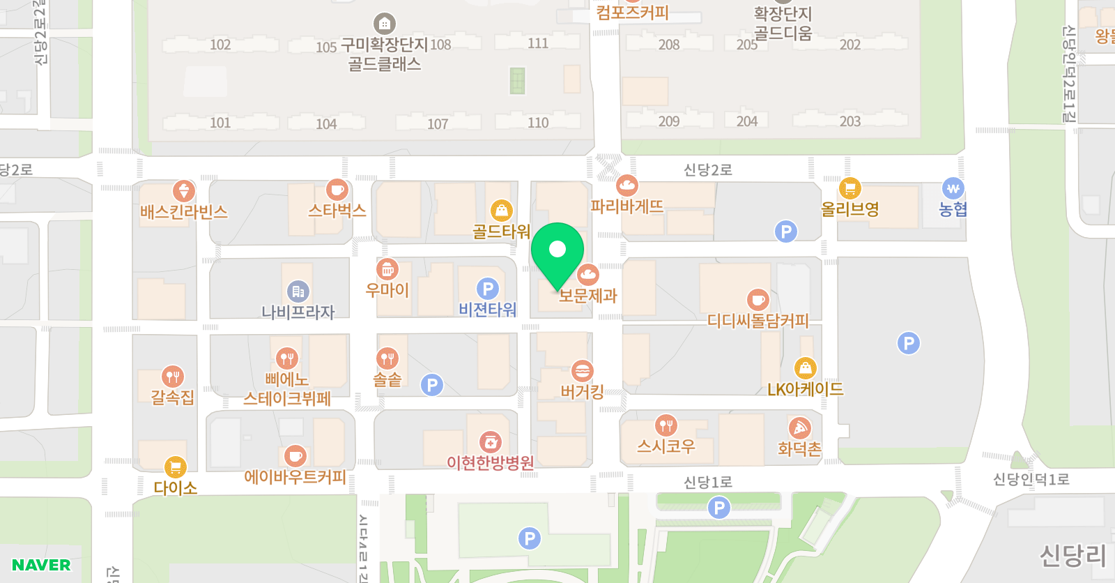 산동 MTA 태권도장 위치