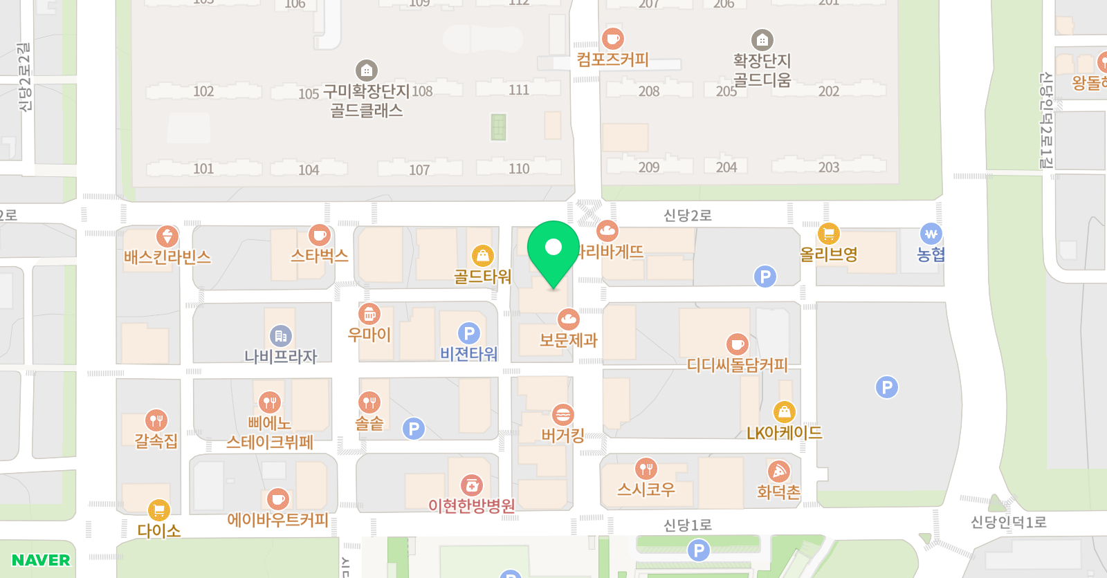 에반 아카데미 사고력수학 산동센터 위치
