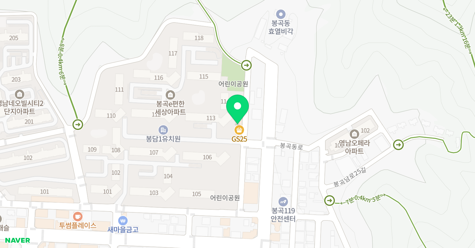아트숲 미술교습소 위치