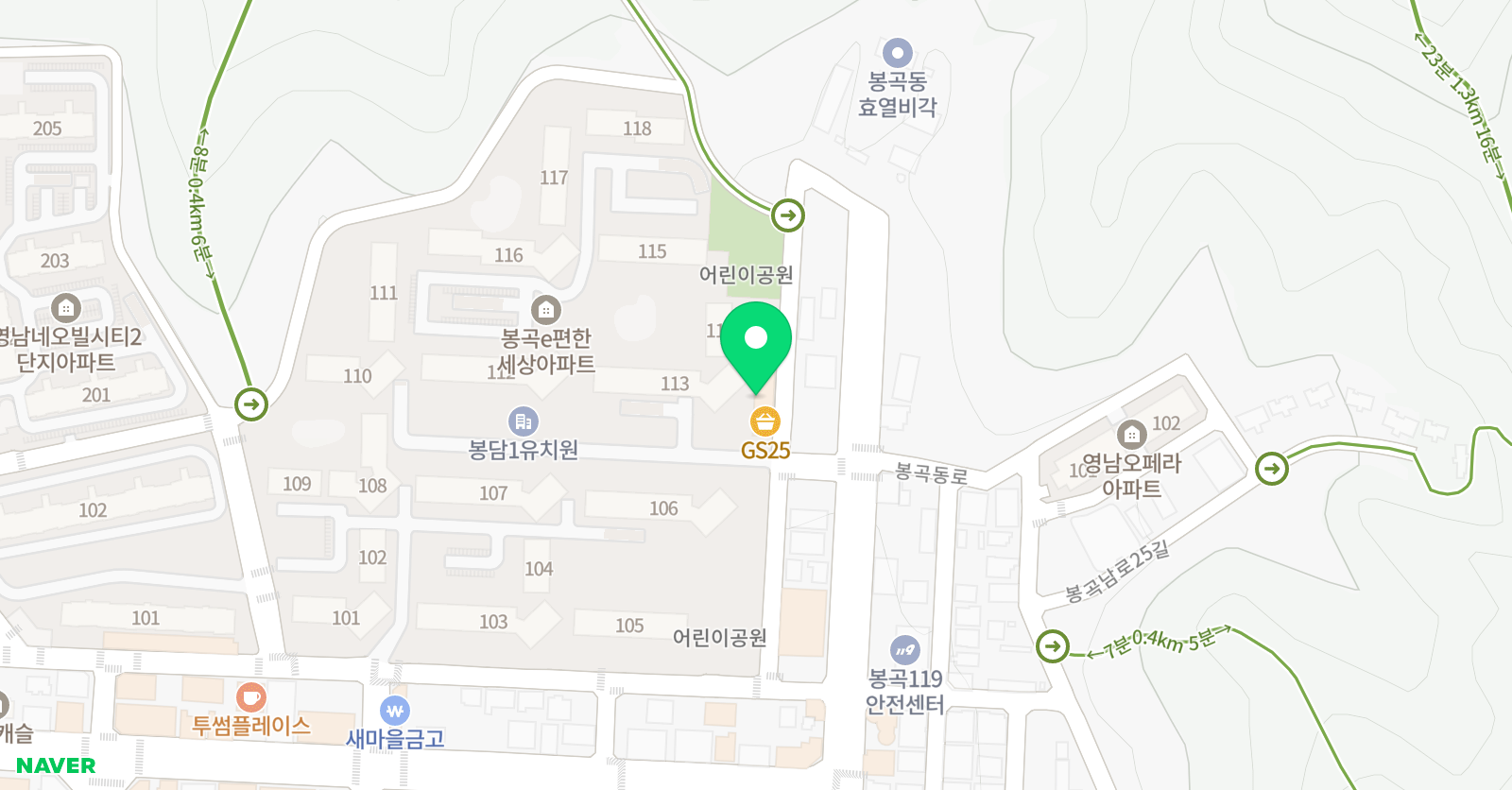 피아노정원 음악학원 위치
