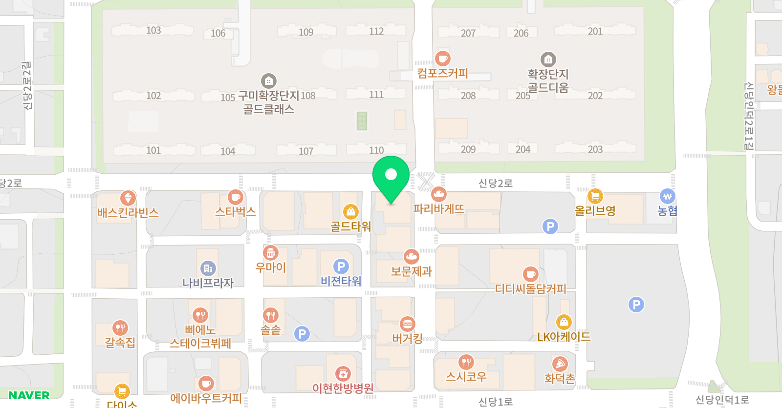 비전수학학원 위치