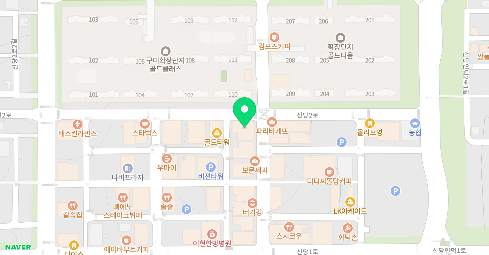 CLA 어학원 산동캠퍼스 위치