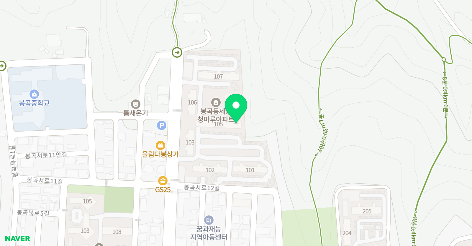 한우리 독서토론논술 세양 홈클럽 위치
