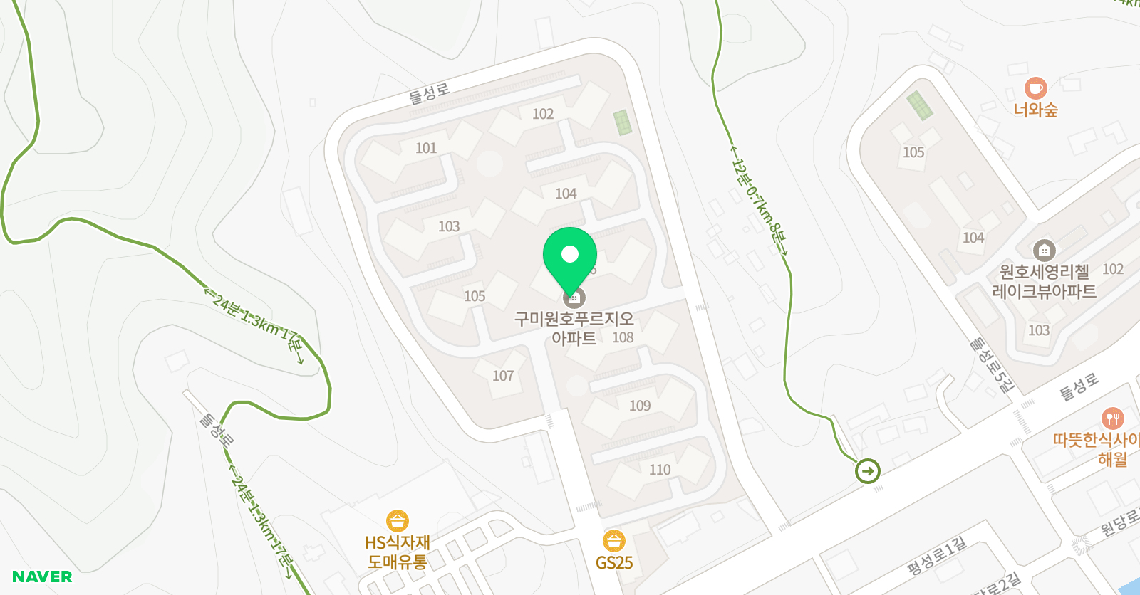 한우리 독서토론논술 원호푸르지오홈스쿨 위치