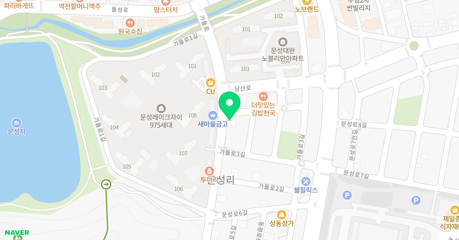 놀작데이지아트센터 미술학원 위치