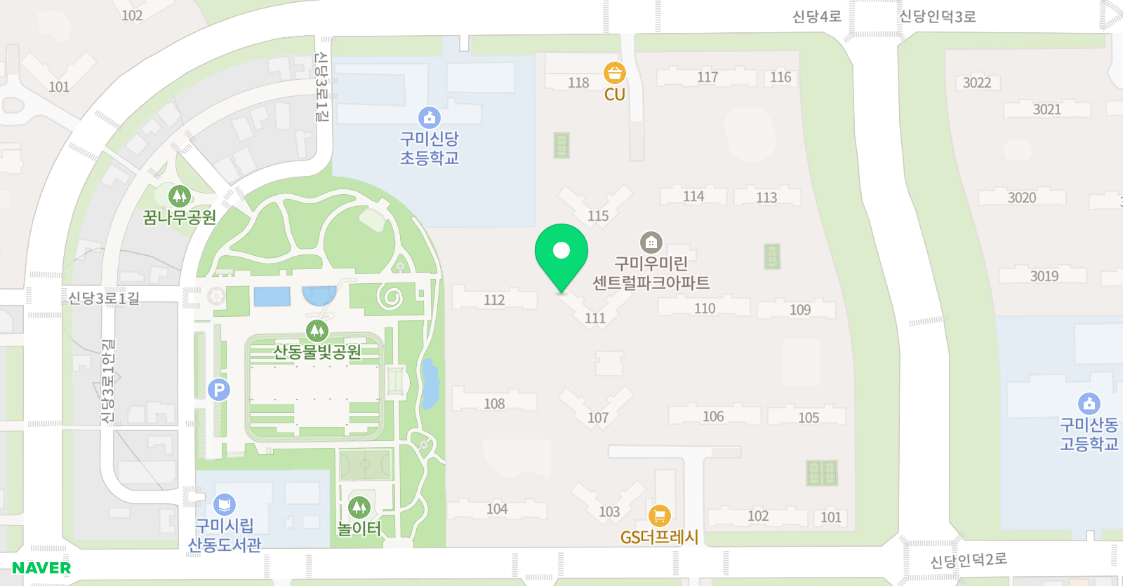 기탄 사고력교실 산동우미린5차교실 위치
