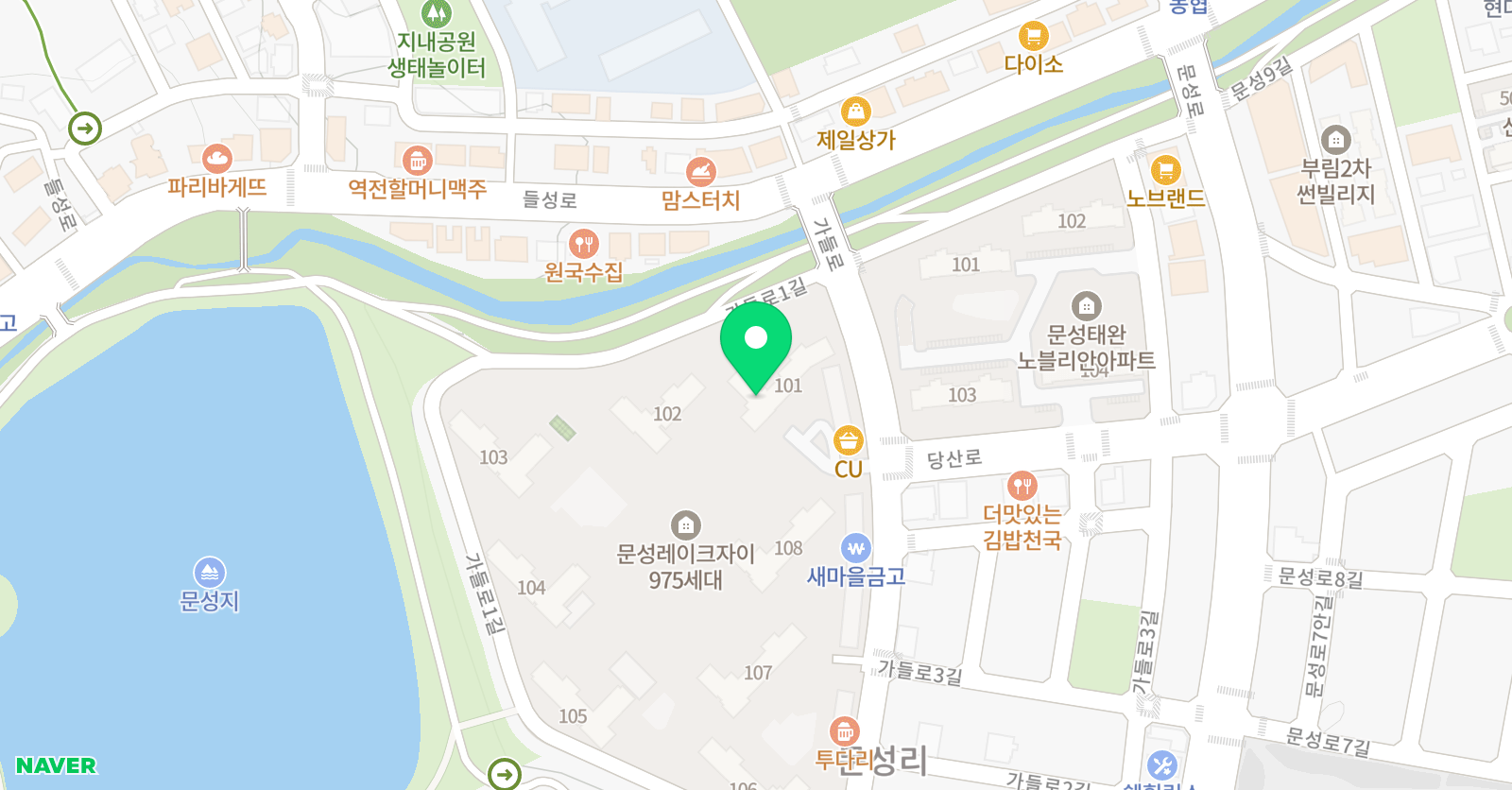 기탄 사고력교실 문성레이크자이점 위치