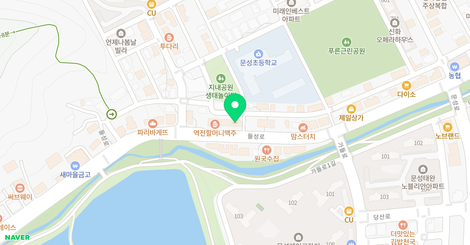 아소비 큐미르 구미문성YK 위치