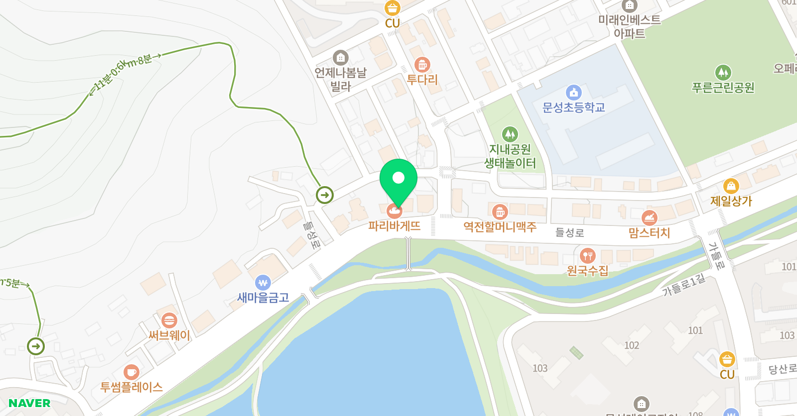 일루와 어학원 구미문성 위치