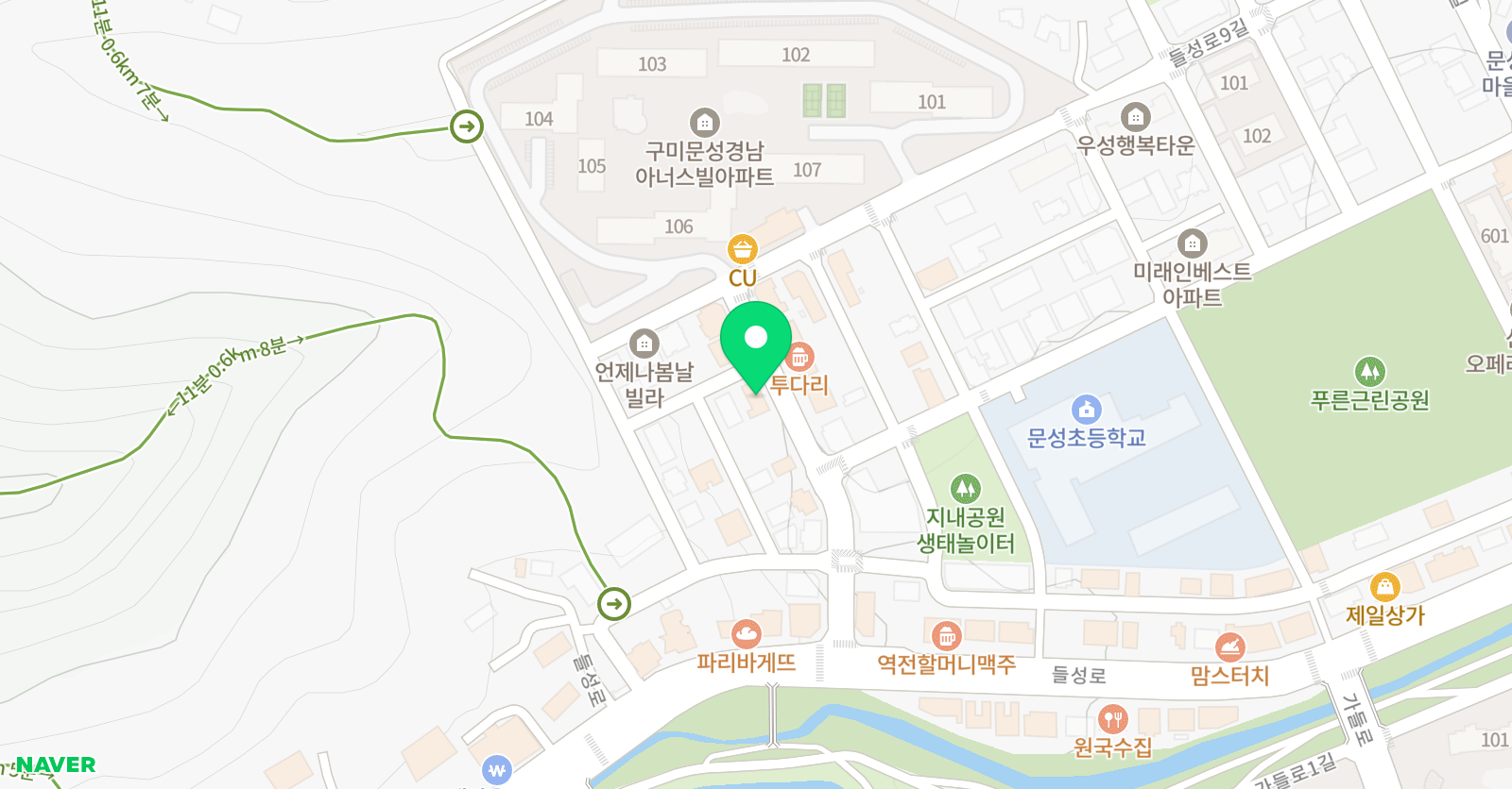 바른 학원 위치