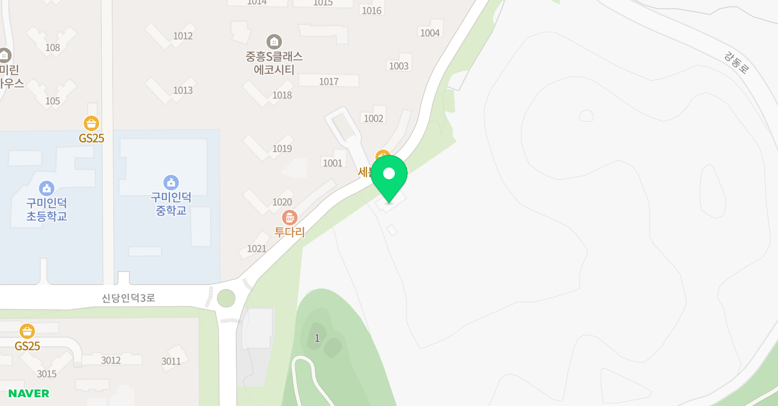 KJ 학원 위치