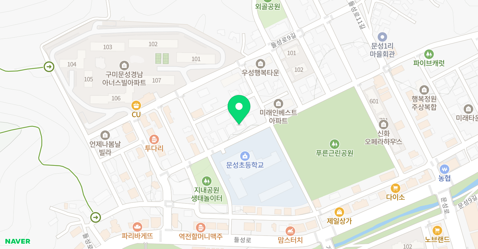 뭉게그림아트 미술학원 위치