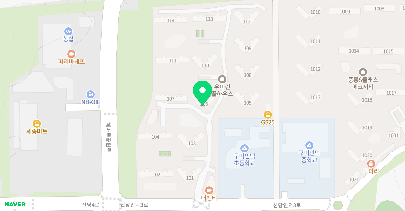 아소비 구미산동 풀하우스점 위치