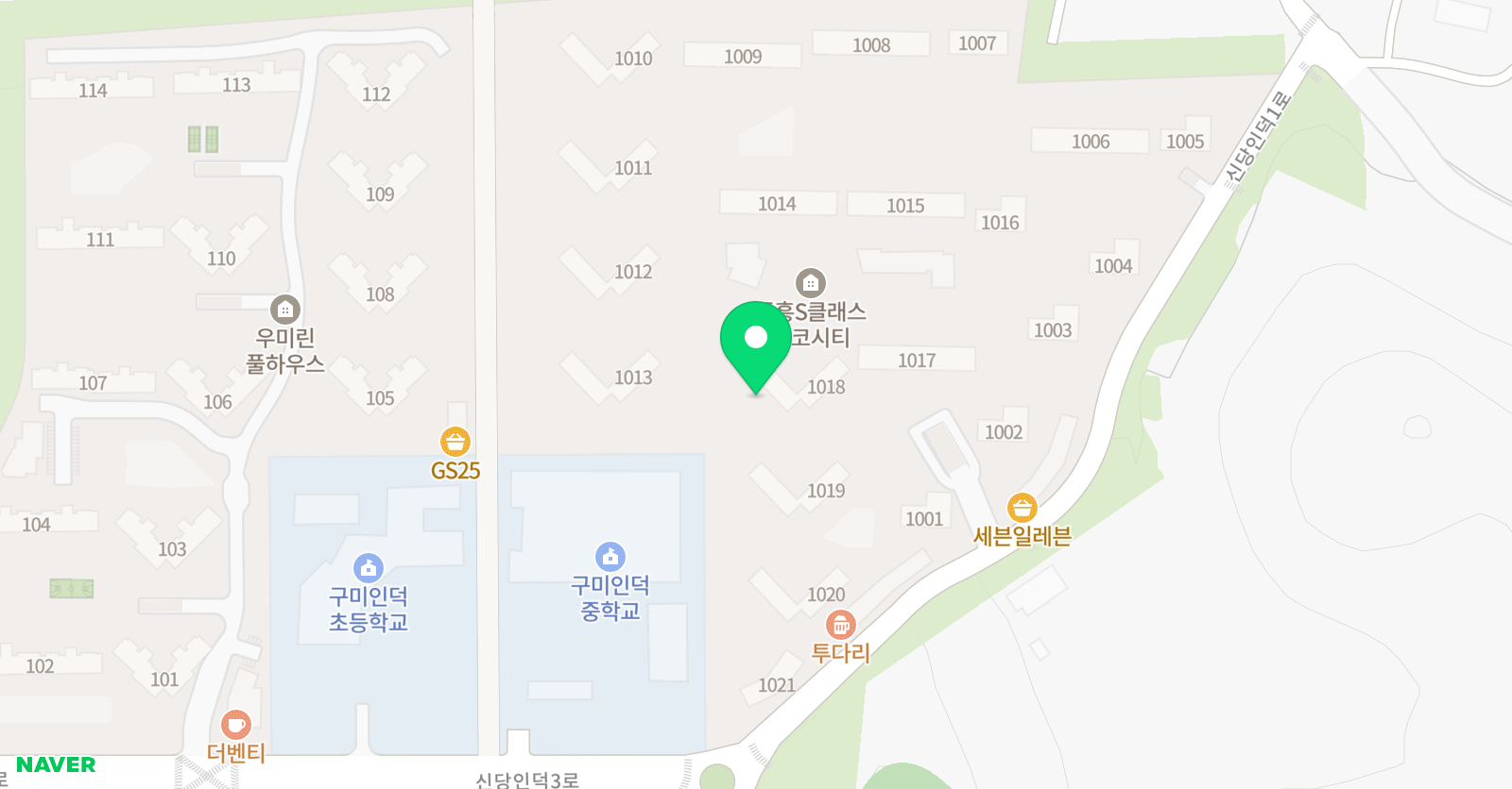 윤선생 우리집앞 영어교실 구미산동중흥에코시티점 위치