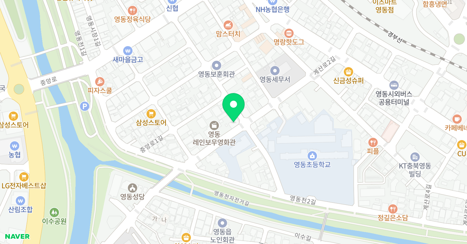 NE 능률 영어학원 위치