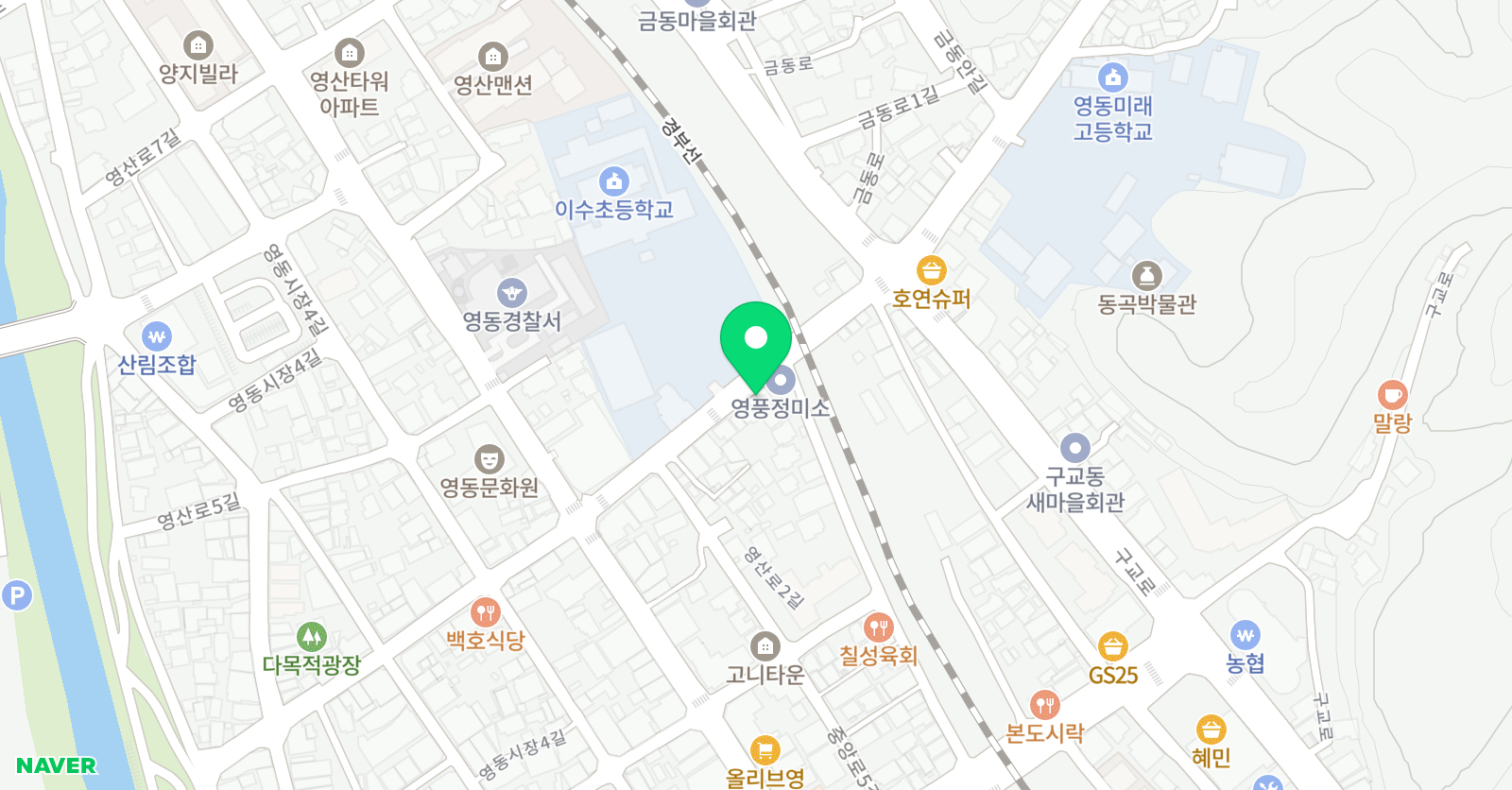 한우리 독서논술 위치
